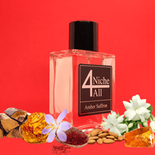 Load image into Gallery viewer, Beauty in a bottle. Inviting, intoxicating and interesting!  Top notes Jasmine, Saffron and Almond  Heart notes Amberwood, White Florals  Base notes Cedar, Fir Resin, Musk  A sweet, deep scent, florals, jasmine and saffron blended with woody notes.   For both him and her.   Eau de Parfum (EDP)  Est. in 2021
